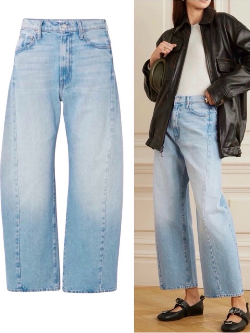 MOTHER SUPERIOR Jeans Half-Pipe Ankle This Is How I Roll Blue Size 25